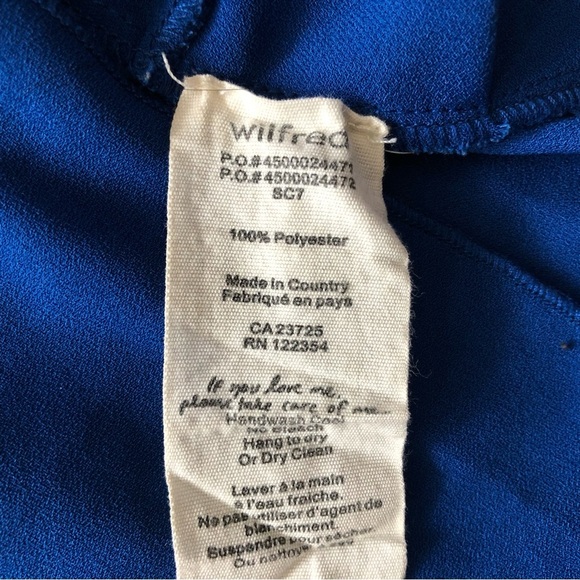 Aritzia Wilfred Crepe Blouse Fabric Made in Japan Size XS - Picture 10 of 10